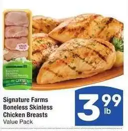 Albertsons Signature Farms Boneless Skinless Chicken Breasts - Value Pack offer