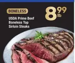 Albertsons USDA Prime Beef Boneless Top Sirloin Steaks offer
