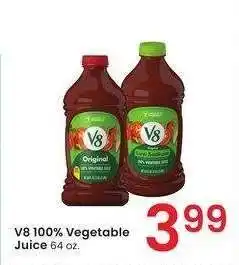 Albertsons V8 100% Vegetable Juice - 64 oz offer