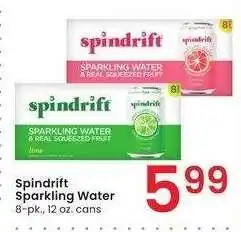 Albertsons Spindrift Sparkling Water - 8 - pk., 12 oz. cans offer