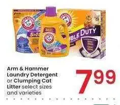 Albertsons Arm & Hammer Laundry Detergent or Clumping Cat Litter - select sizes and varieties offer
