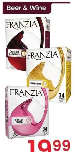 Albertsons Franzia - 5 ltr., select varieties offer