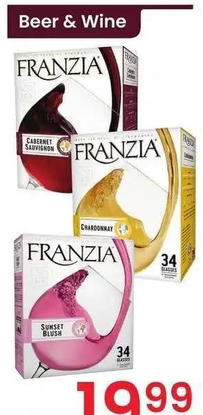 Albertsons Franzia - 5 ltr., select varieties offer