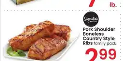 Albertsons Pork Shoulder Boneless Country Style Ribs - family pack offer