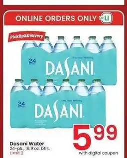 Albertsons Dasani Water - 24 - pk., 16.9 oz. btls offer