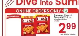 Albertsons Sunshine Cheez-It Crackers - 17.8-21 oz., select varieties offer