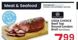 Albertsons Double R Ranch USDA CHOICE Beef Top Round London Broil - boneless offer