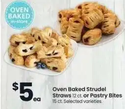 Albertsons Oven Baked Strudel Straws 12 ct. or Pastry Bites 15 ct. - Selected varieties offer