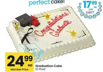 Albertsons Graduation Cake - 1/2 Sheet offer