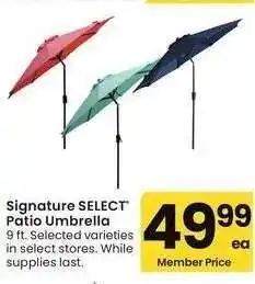 Albertsons Signature SELECT Patio Umbrella - 9 ft. Selected varieties offer