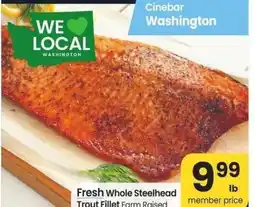 Albertsons Fresh Whole Steelhead Trout Fillet - Farm Raised offer