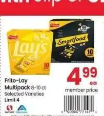 Albertsons Frito-Lay Multipack - 8-10 ct Selected Varieties offer