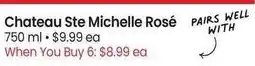 Albertsons Chateau Ste Michelle Rosé - 750 ml offer