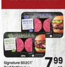 Albertsons Signature Select Beef Patties - 16 oz Selected Varieties offer