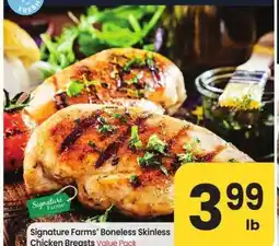 Albertsons Signature Farms Boneless Skinless Chicken Breasts - Value Pack offer