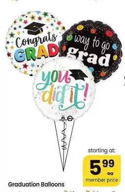 Albertsons Graduation Balloons offer