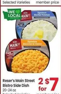 Albertsons Reser's Main Street Bistro Side Dish - 20-24 oz Selected Varieties offer
