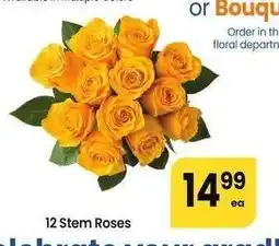 Albertsons 12 Stem Roses - Order in the floral department offer