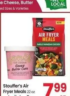 Albertsons Stouffer's Air Fryer Meals 22 oz or Jeni's Ice Cream - Pint • Selected Varieties offer