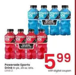 Albertsons Powerade Sports Drink - 8 - pk., 20 oz. btls offer