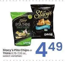 Albertsons Stacy's Pita Chips or Thins - 6.75-7.33 oz., select varieties offer