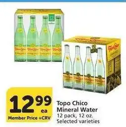 Albertsons Topo Chico Mineral Water - 12 pack, 12 oz. Selected varieties offer