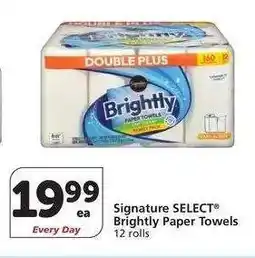 Albertsons Signature SELECT Brightly Paper Towels - 12 rolls offer