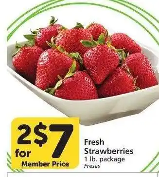 Albertsons Fresh Strawberries - 1 lb. package offer