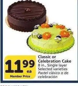 Albertsons Classic or Celebration Cake - 8 in., Single layer Selected varieties offer