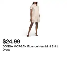 Marshalls DONNA MORGAN Flounce Hem Mini Shirt Dress offer