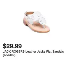 Marshalls JACK ROGERS Leather Jacks Flat Sandals (Toddler) offer