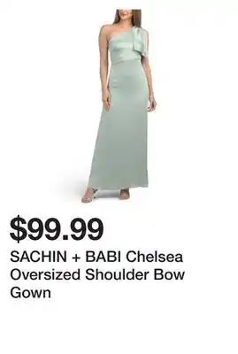 Marshalls SACHIN + BABI Chelsea Oversized Shoulder Bow Gown offer