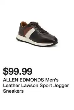 Marshalls ALLEN EDMONDS Men's Leather Lawson Sport Jogger Sneakers offer