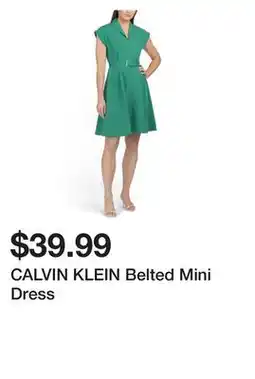 Marshalls CALVIN KLEIN Belted Mini Dress offer