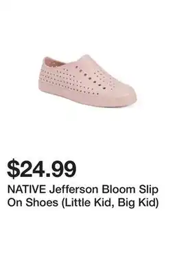 Marshalls NATIVE Jefferson Bloom Slip On Shoes (Little Kid, Big Kid) offer