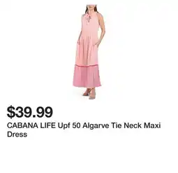 Marshalls CABANA LIFE Upf 50 Algarve Tie Neck Maxi Dress offer