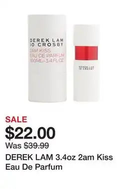Marshalls DEREK LAM 3.4oz 2am Kiss Eau De Parfum offer