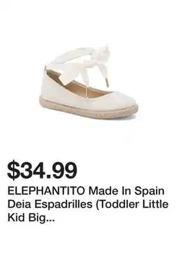 Marshalls ELEPHANTITO Made In Spain Deia Espadrilles (Toddler Little Kid Big Kid) offer