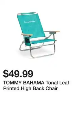 Marshalls TOMMY BAHAMA Tonal Leaf Printed High Back Chair offer