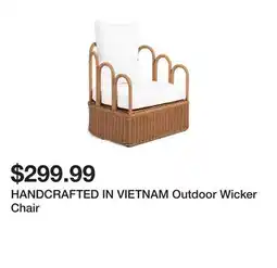 Marshalls HANDCRAFTED IN VIETNAM Outdoor Wicker Chair offer