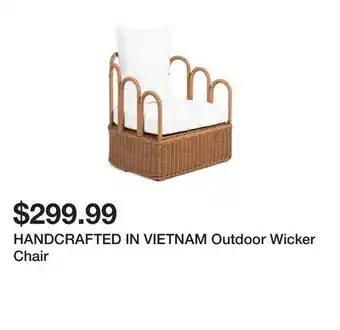 Marshalls HANDCRAFTED IN VIETNAM Outdoor Wicker Chair offer