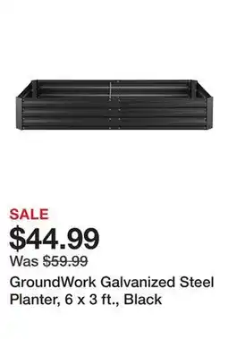 Tractor Supply Company GroundWork Galvanized Steel Planter, 6 x 3 ft., Black offer
