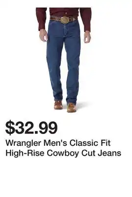 Tractor Supply Company Wrangler Men's Classic Fit High-Rise Cowboy Cut Jeans offer