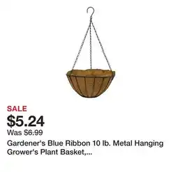 Tractor Supply Company Gardener's Blue Ribbon 10 lb. Metal Hanging Grower's Plant Basket, 14 in., Black offer