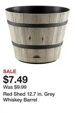 Tractor Supply Company Red Shed 12.7 in. Grey Whiskey Barrel offer