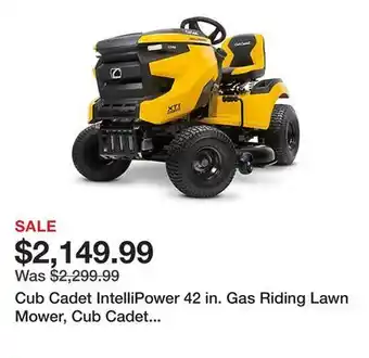 Tractor Supply Company Cub Cadet IntelliPower 42 in. Gas Riding Lawn Mower, Cub Cadet Engine, Hydrostatic Transmission offer