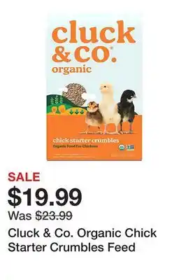 Tractor Supply Company Cluck & Co. Organic Chick Starter Crumbles Feed offer
