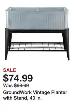 Tractor Supply Company GroundWork Vintage Planter with Stand, 40 in offer