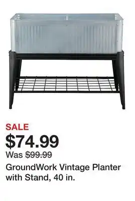 Tractor Supply Company GroundWork Vintage Planter with Stand, 40 in offer