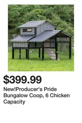 Tractor Supply Company New!Producer's Pride Bungalow Coop, 6 Chicken Capacity offer